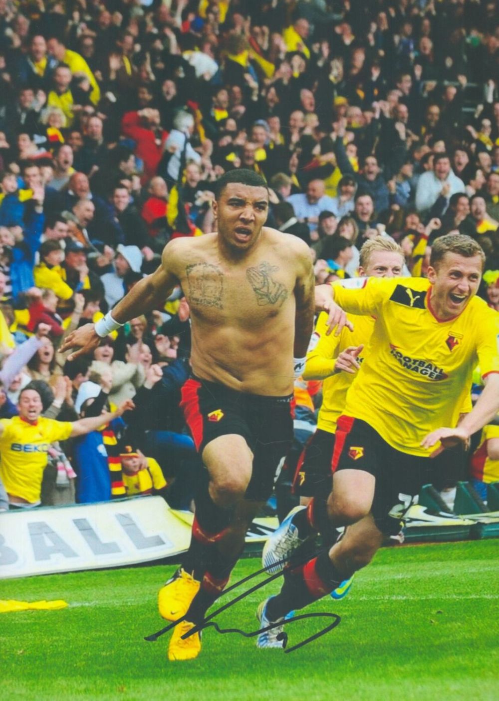 Lot 335: Football Troy Deeney signed 12x8 inch colour photo...