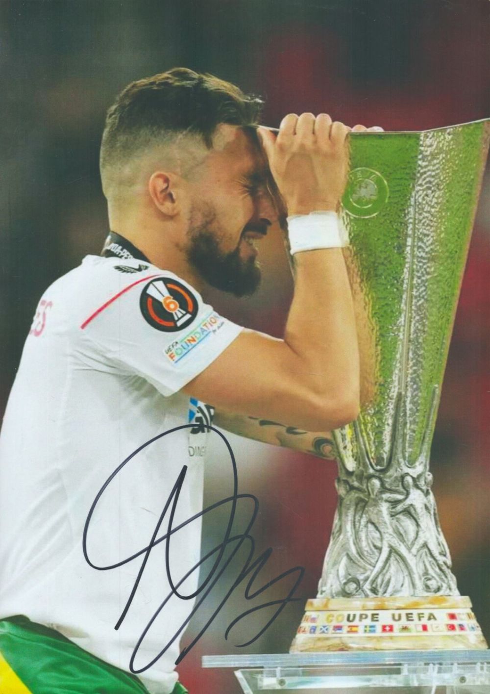 Lot 342: Football Alex Telles signed Sevilla 12x8 inch colour...