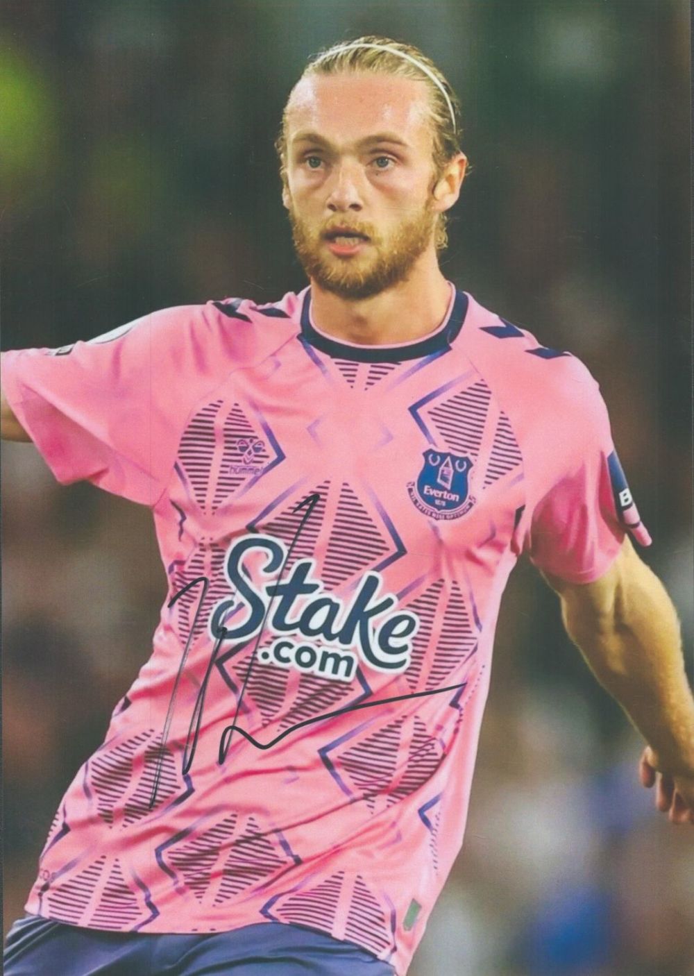 Lot 343: Football Tom Davies signed Everton 12x8 inch colour...