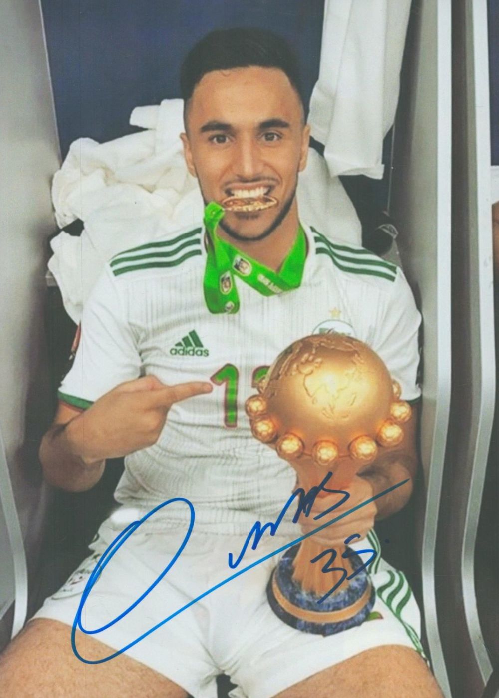 Lot 350: Football Adam Ounas signed 12x8 inch colour photo...