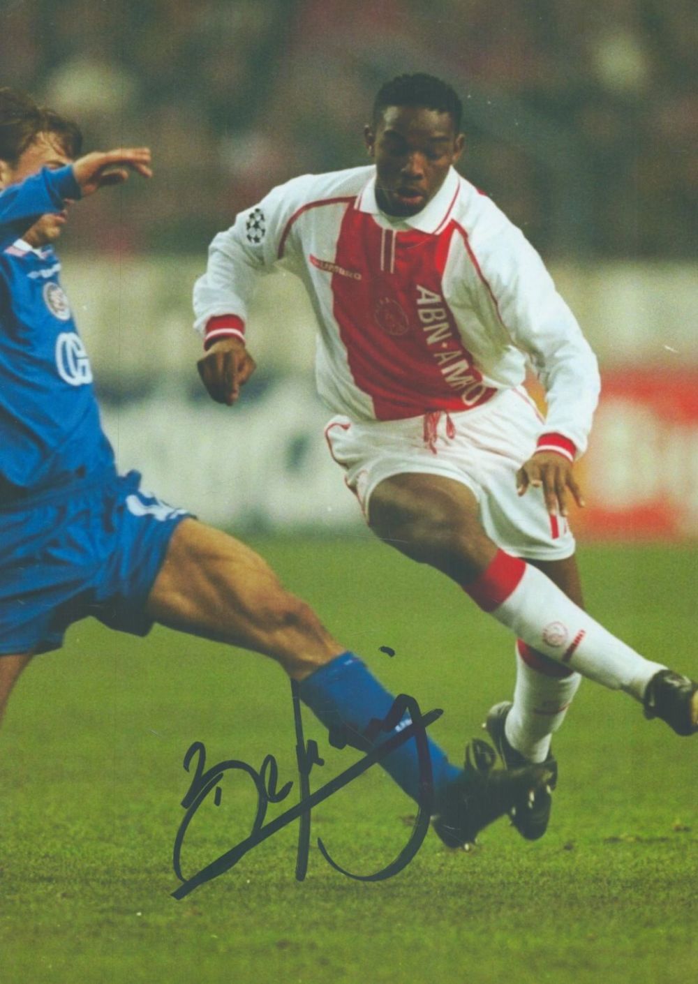 Lot 369: Football Benni McCarthy signed 12x8 inch colour photo...