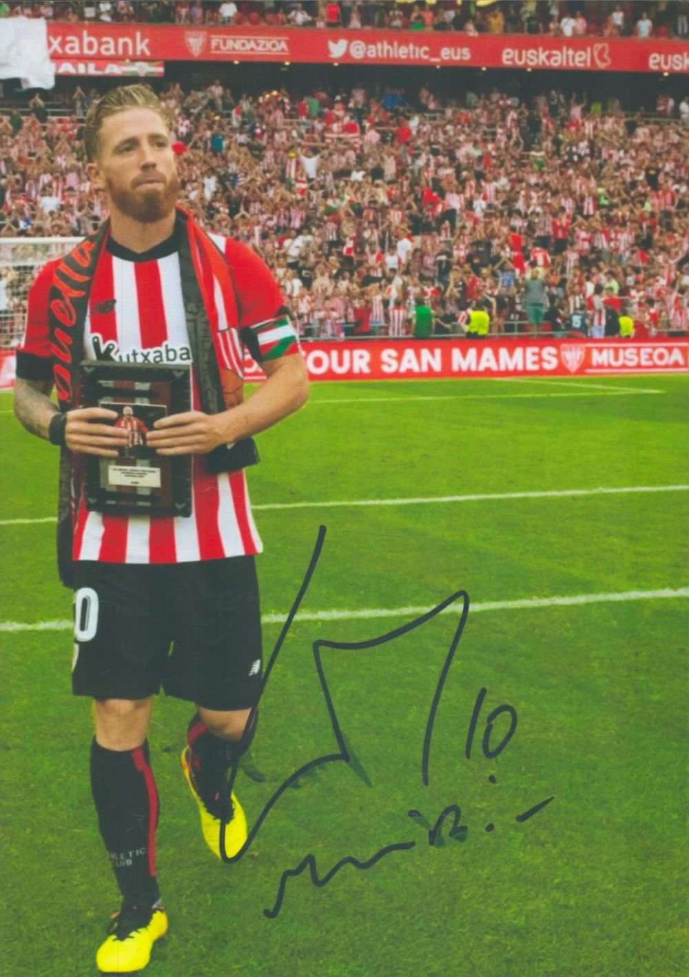 Lot 375: Football Iker Muniain signed Athletico Bilbao 12x8 inch...