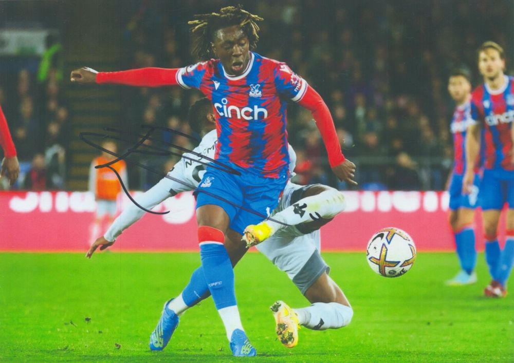 Lot 385: Football Eberechi Eze signed Crystal Palace 12x8 inch...