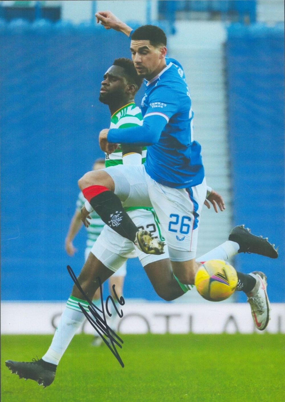 Lot 388: Football Leon Balogun signed Rangers 12x8 inch colour...