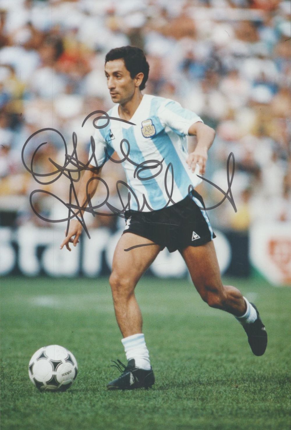 Lot 396: Football Ossie Ardilles signed 12x8 inch colour photo...