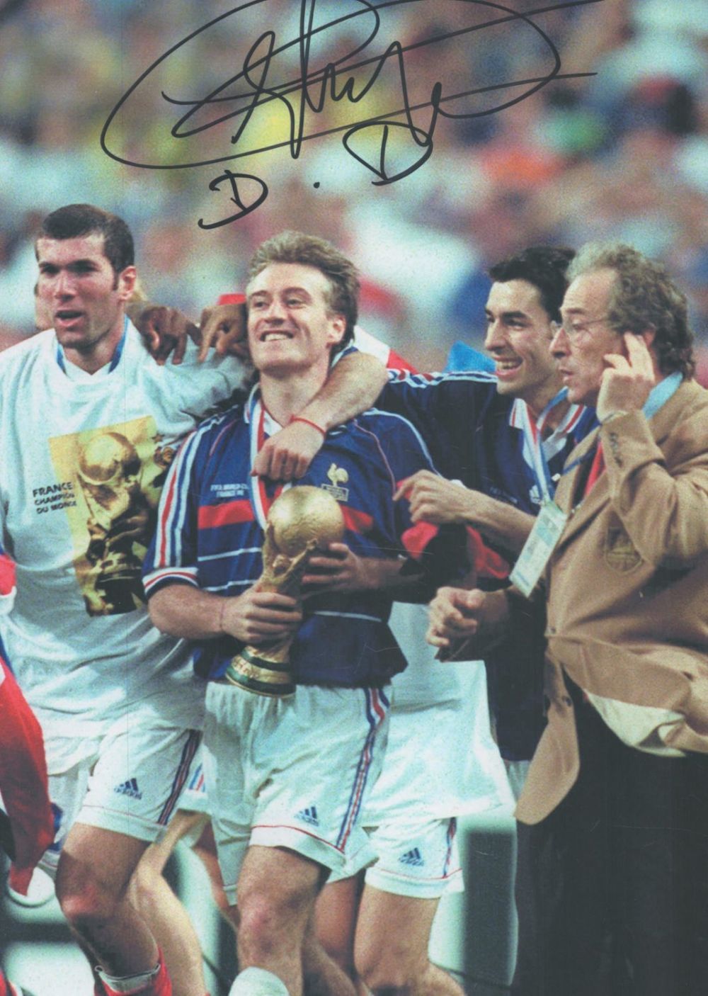 Lot 401: Football Didier Deschamps signed 10x8 inch colour photo...