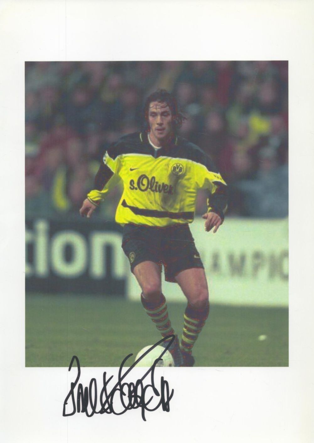 Lot 406: Football Paulo Sousa signed 12x8 inch colour photo...