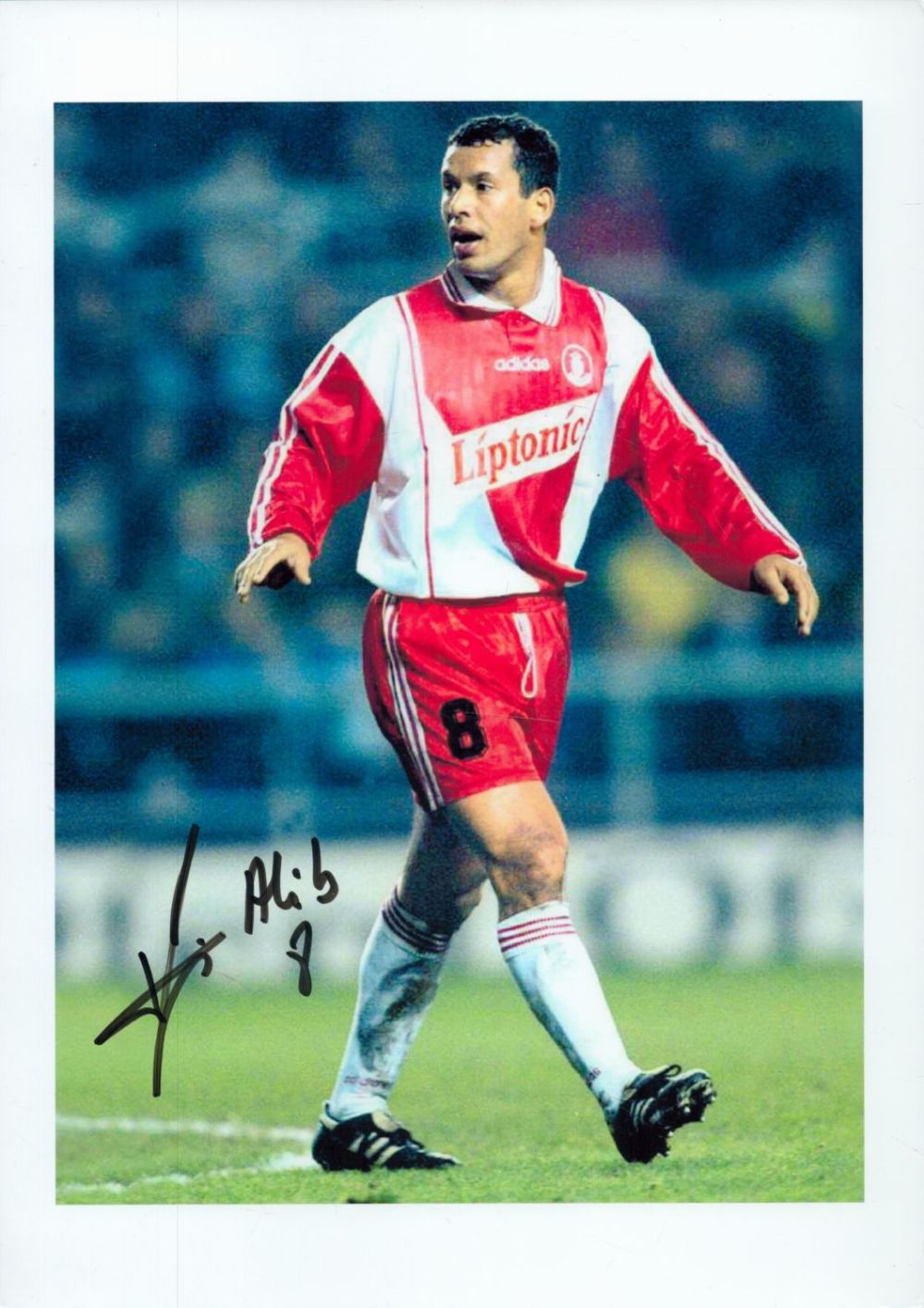 Lot 412: Football Ali Benarbia signed 12x8 inch colour photo...