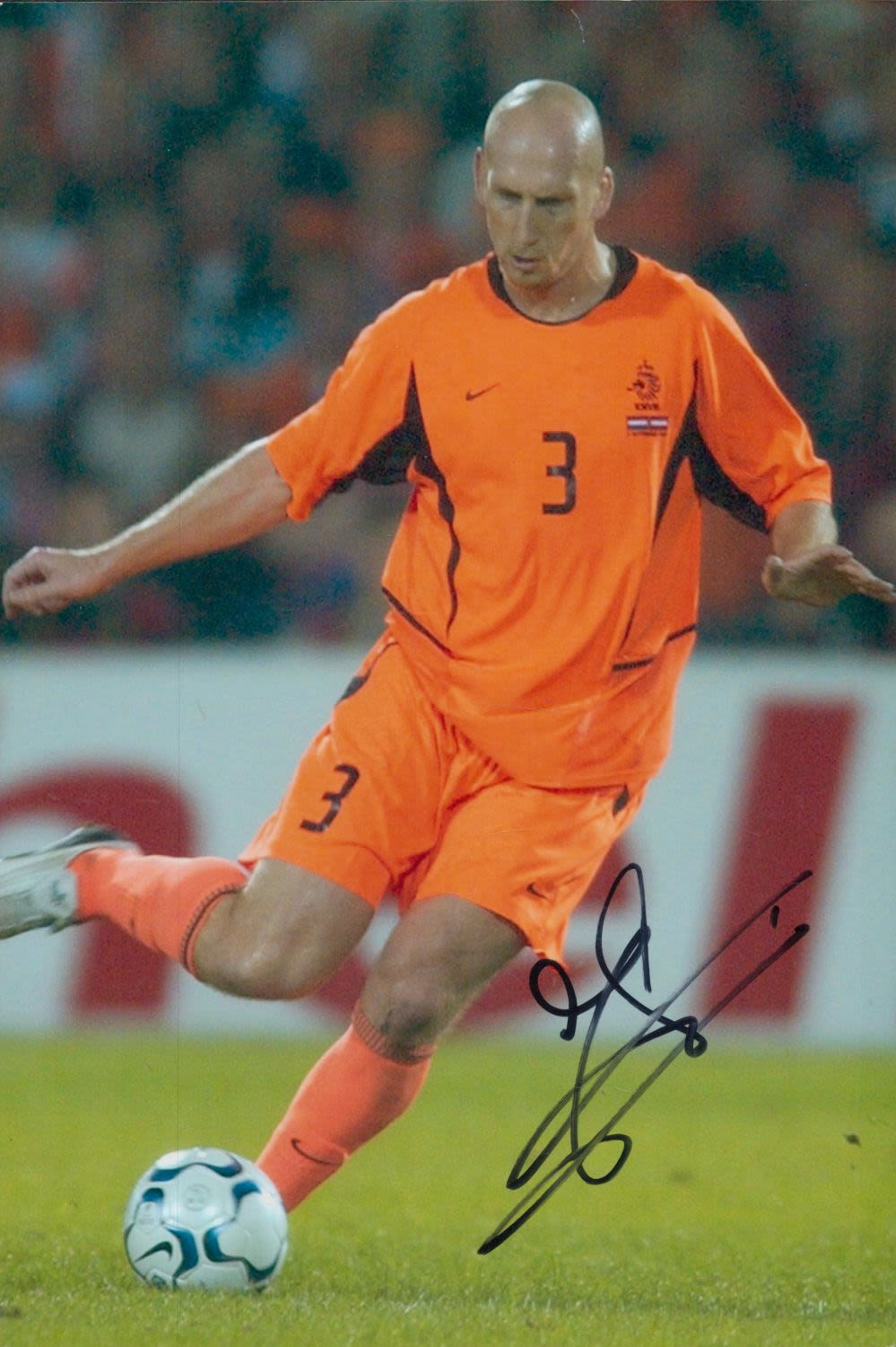 Lot 415: Football Jaap Stam signed 12x8 inch colour photo...