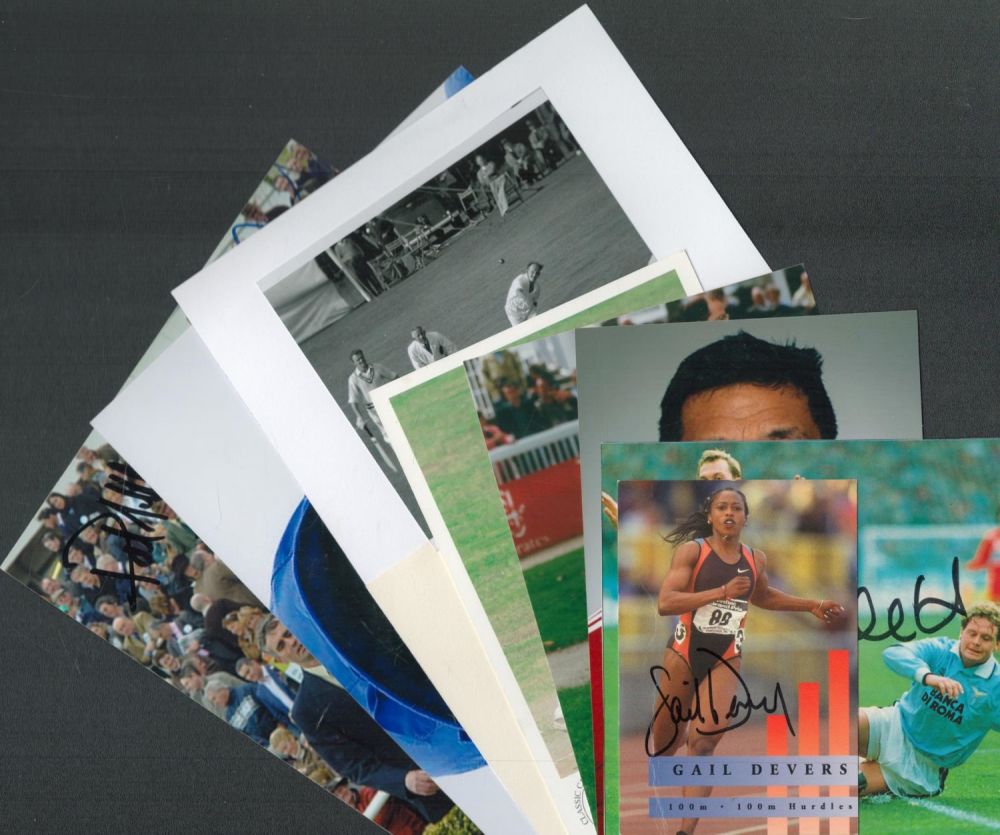 Lot 509: Sport Legends collection 8 assorted signed photos and...