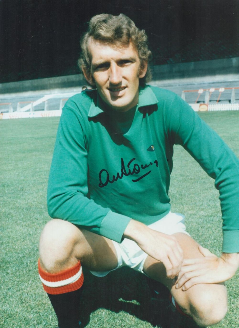 Lot 532: Football Alex Stepney signed 16x12 inch colour photo...
