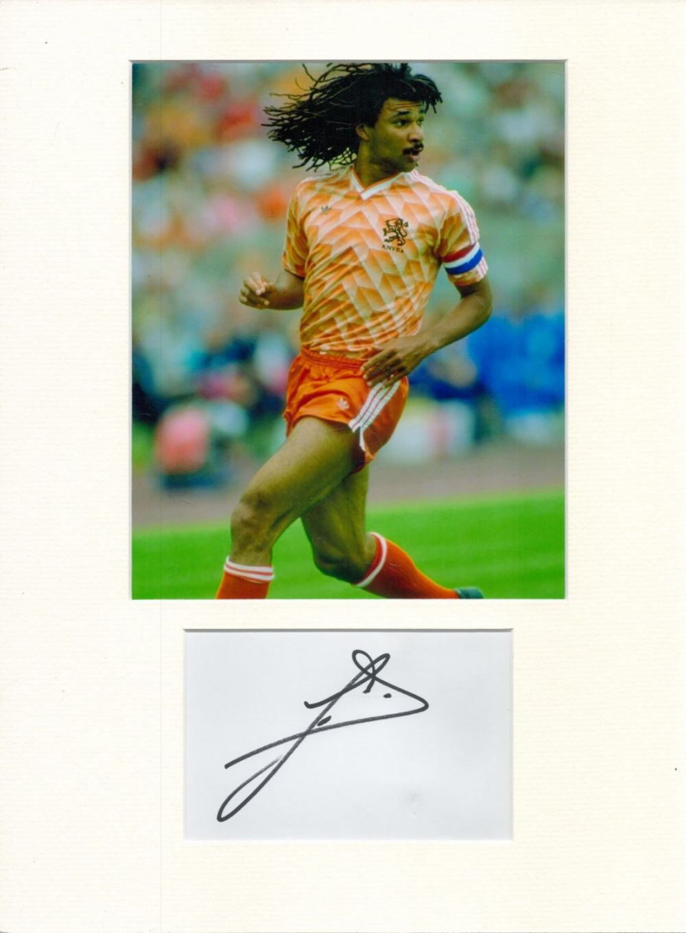 Lot 546: Football Ruud Gullit 16x12 inch mounted signature piece...