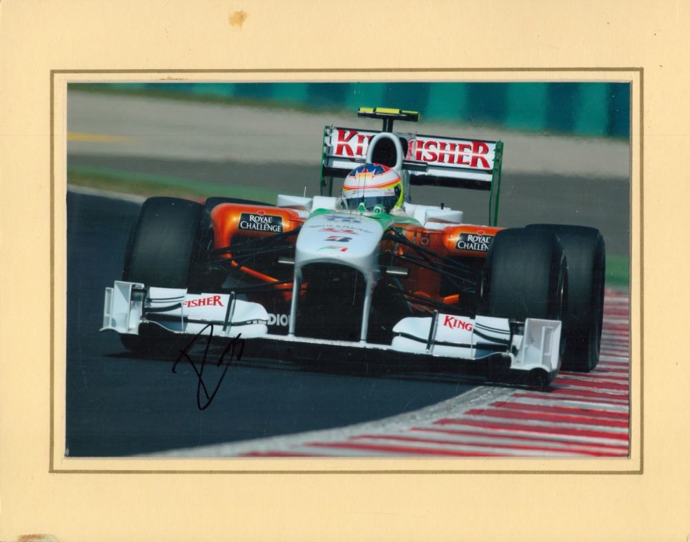 Lot 556: Motor Racing Paul Di Resta signed 12x10 overall...