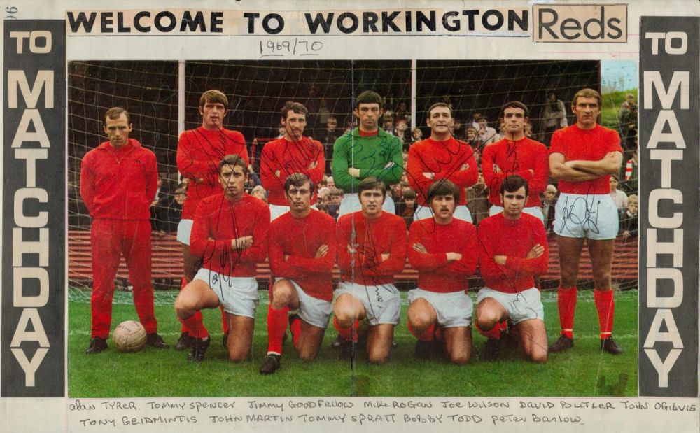 Lot 572: Workington collection includes 1969/70 multi signed team photo...