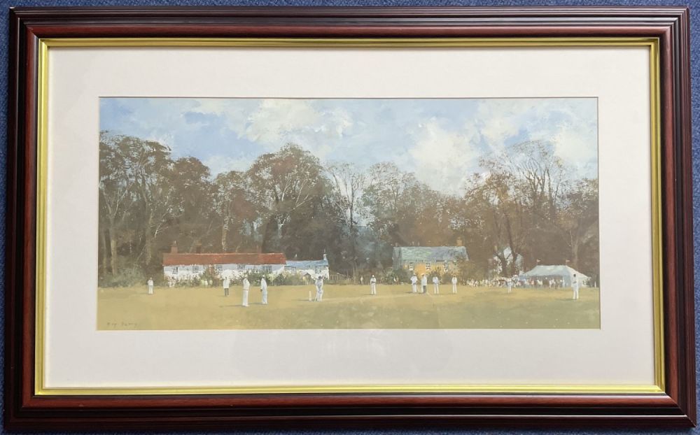 Lot 621: Cricket. Roy Perry Colour Cricket Print Titled the...