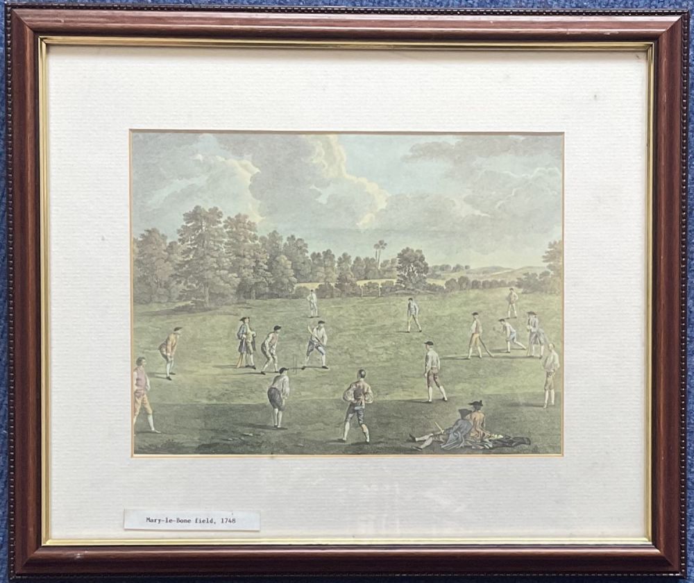 Lot 629: Cricket. A Cricket Match at Marylebone Fields, 1740...