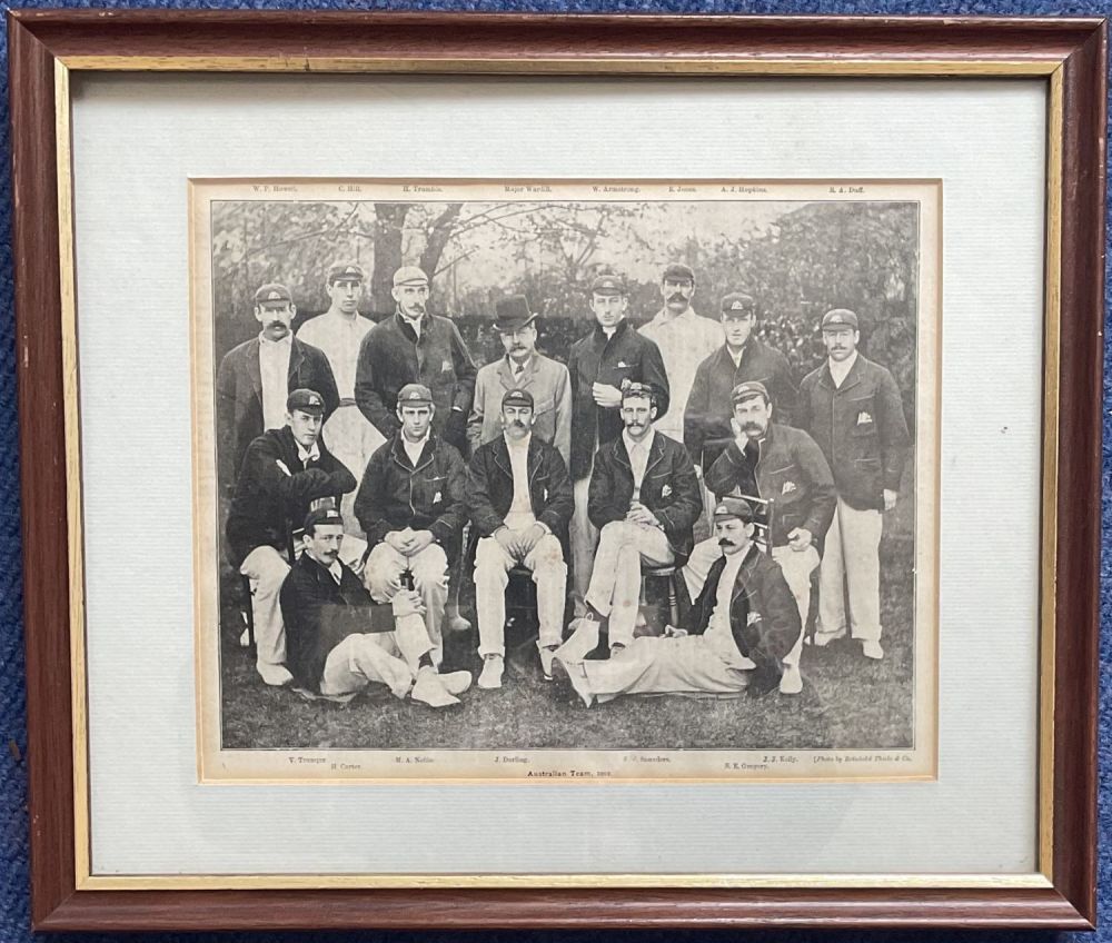 Lot 635: Cricket. Vintage Newspaper Page From 1902 Showing Australian...