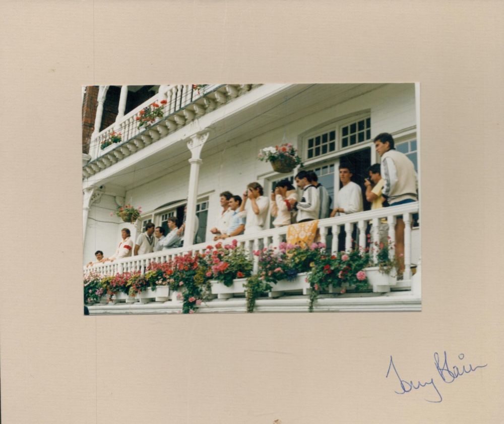 Lot 656: Cricket Tony Blain 10x8 inch mounted colour photo...
