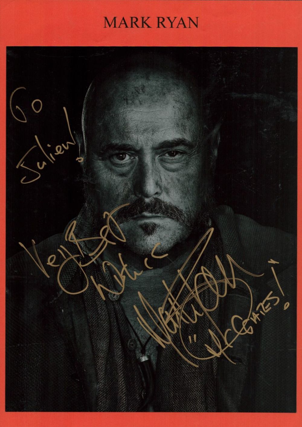 Lot 195: Nick Blood signed colour photo. Dedicated. Promo. Marvel...