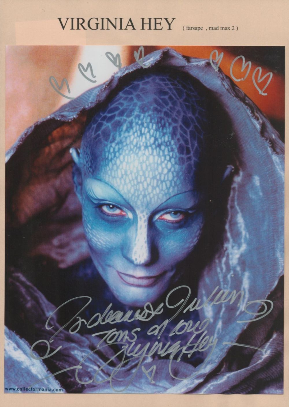 Lot 244: Chrystee Pharris signed colour photo. Dedicated. An American...
