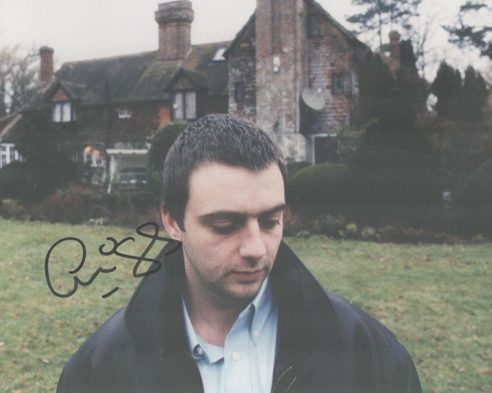 Lot 383: Johnny Marr signed 12x8inch colour photo. Good condition....
