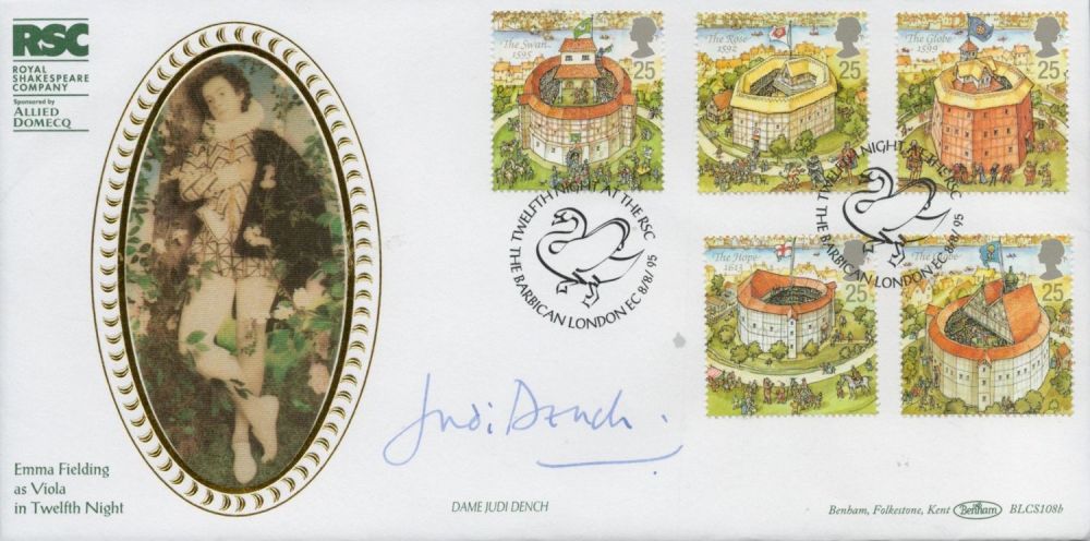 Lot 449: Jim Dale signed Bogart FDC. Double postmarked. Good...