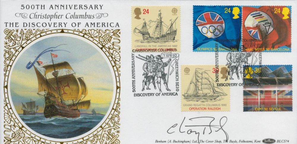 Lot 483: Lewin signed Tennyson FDC. 10/3/92 Cornwall postmark. Good...
