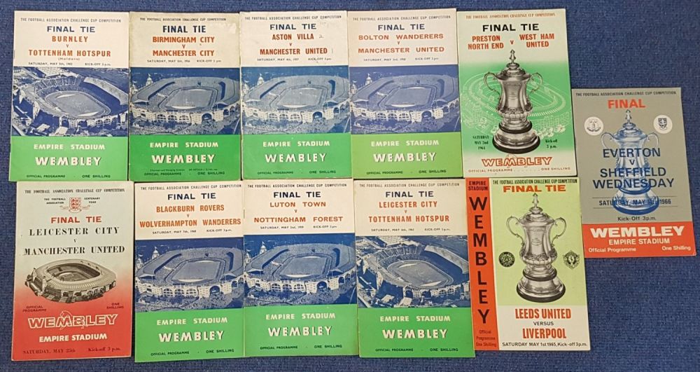Lot 496: 10 Football Picture Story Monthly programmes. Fallen Hero,...