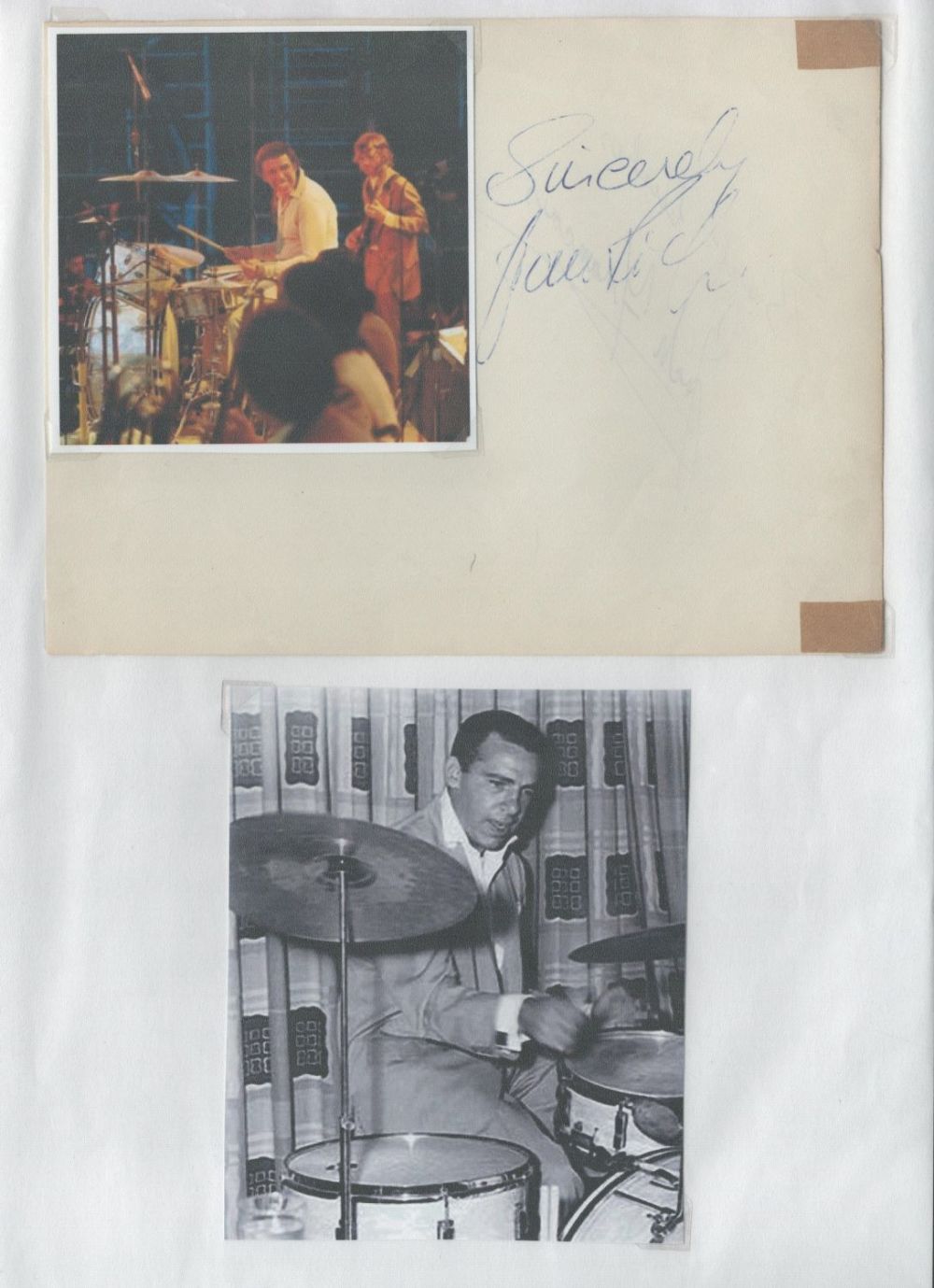 Lot 525: Carol Vorderman signed 7x5 album page and on...