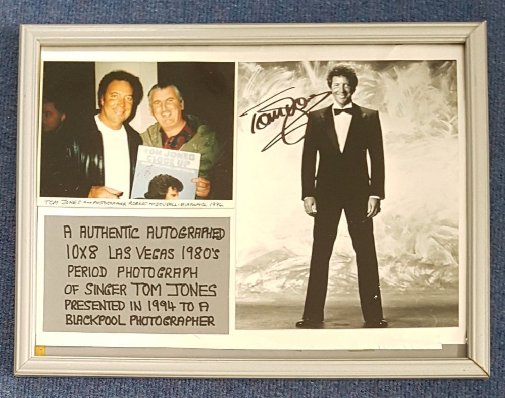 Lot 555: Nellie Lutcher signature piece mounted below black and...