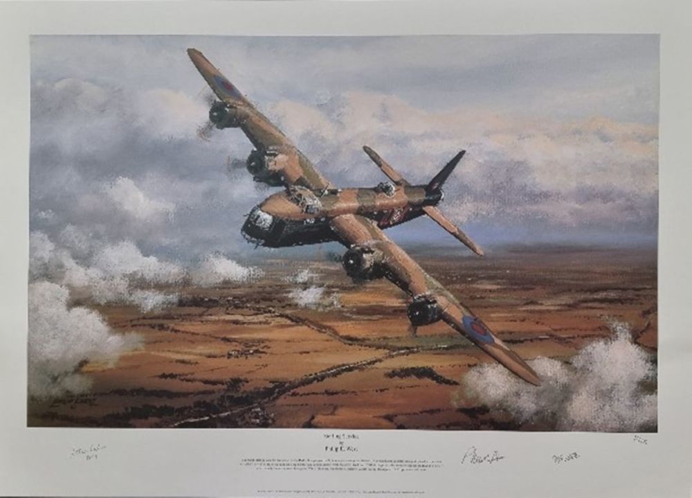 Lot 55: WW2 Colour Print Titled Sterling Service by Philip...