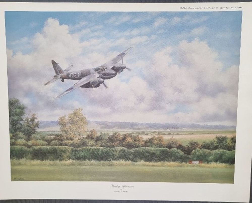 Lot 70: WW2 Colour Print Titled Sunday Afternoon by Geoffrey...