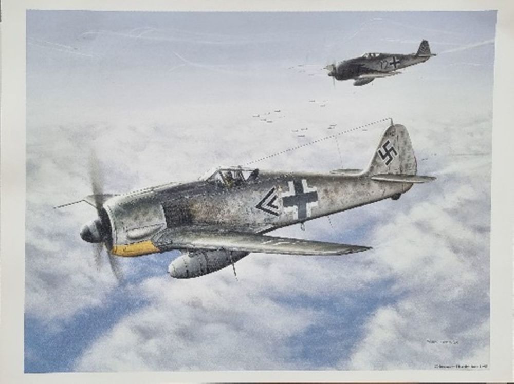 Lot 172: WW2 Colour Print Titled Ram raiders by Robert...