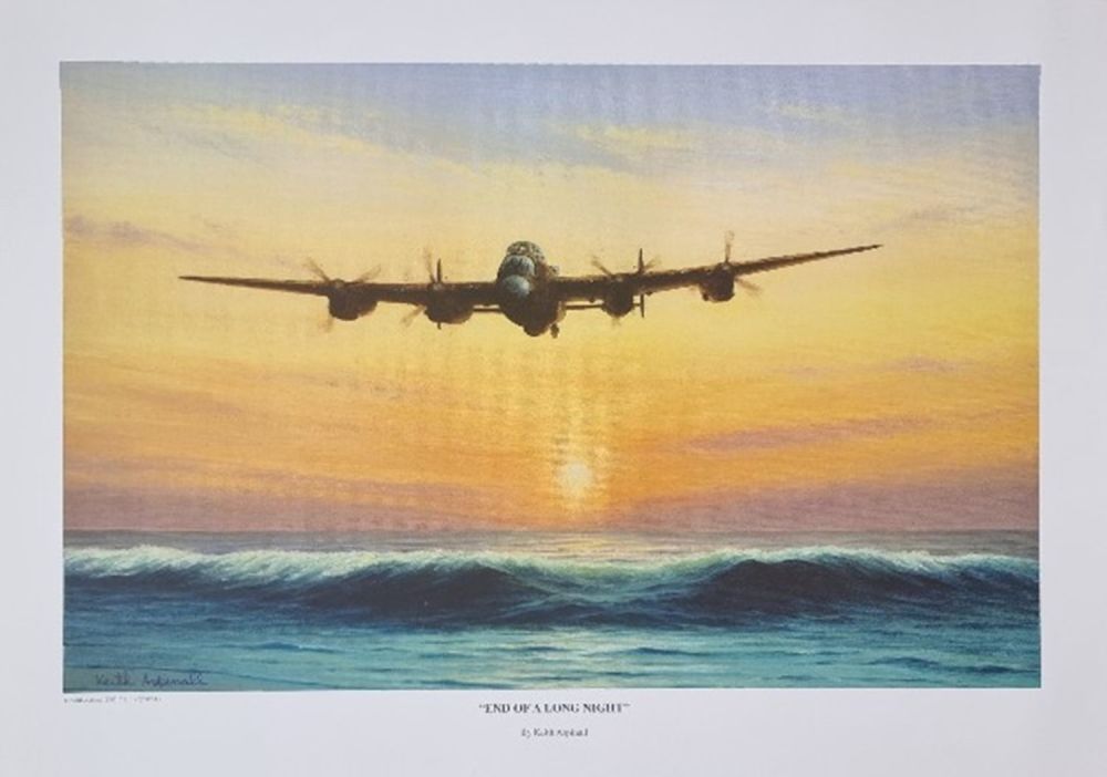 Lot 186: WW2 Colour Print Titled End Of A Long...