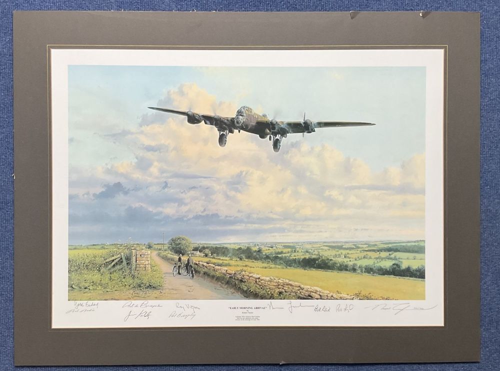 Lot 229: WW2. 10 signed Robert Taylor Colour Print titled...