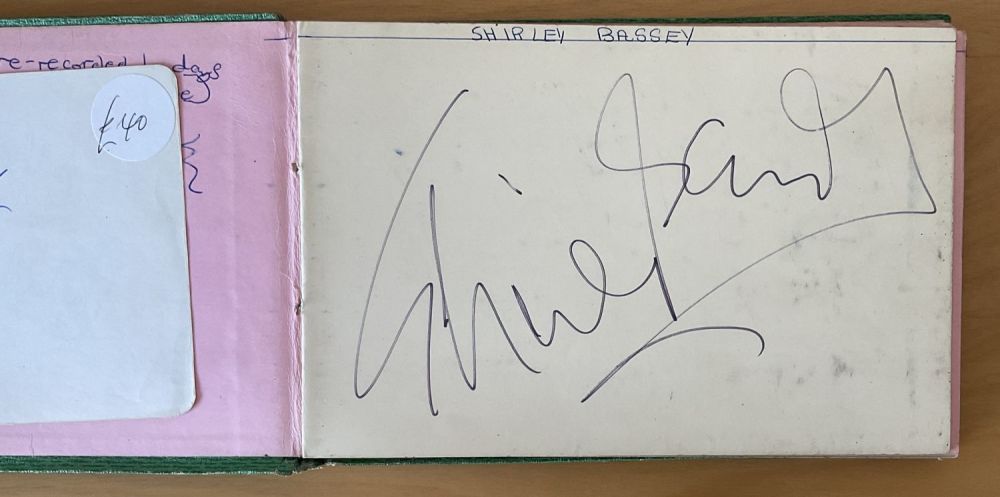 Lot 14: Vintage Autograph book containing 65 pages of fantastic...