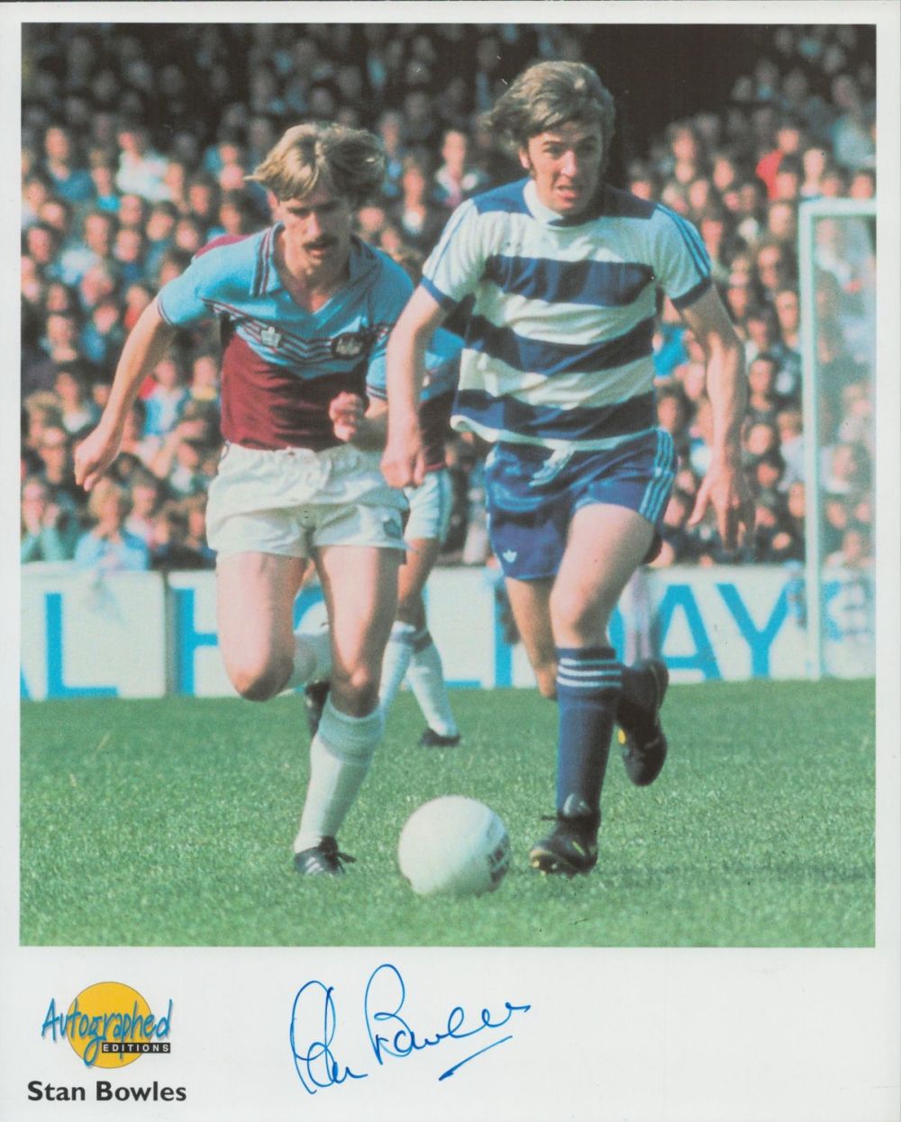 Lot 104: Stan Bowles signed 10x8 inch Queens Park Rangers...