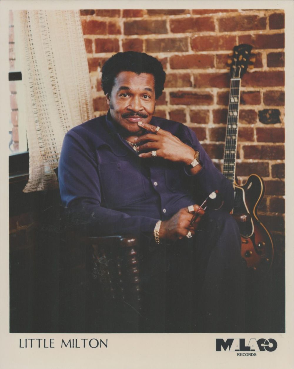 Lot 125: Little Milton signed 10x8 inch colour promo photo...