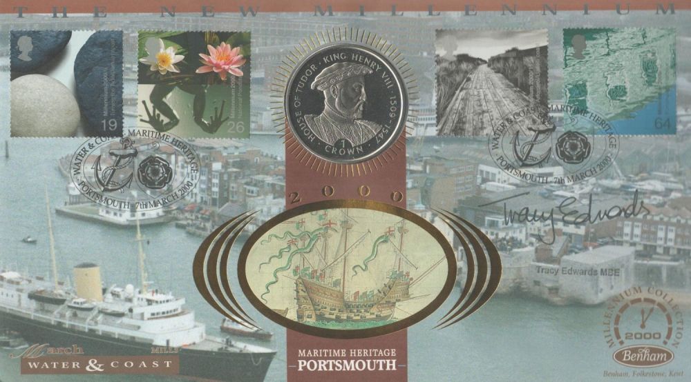 Lot 156: Tracy Edwards signed the new millennium 2000 Maritime...