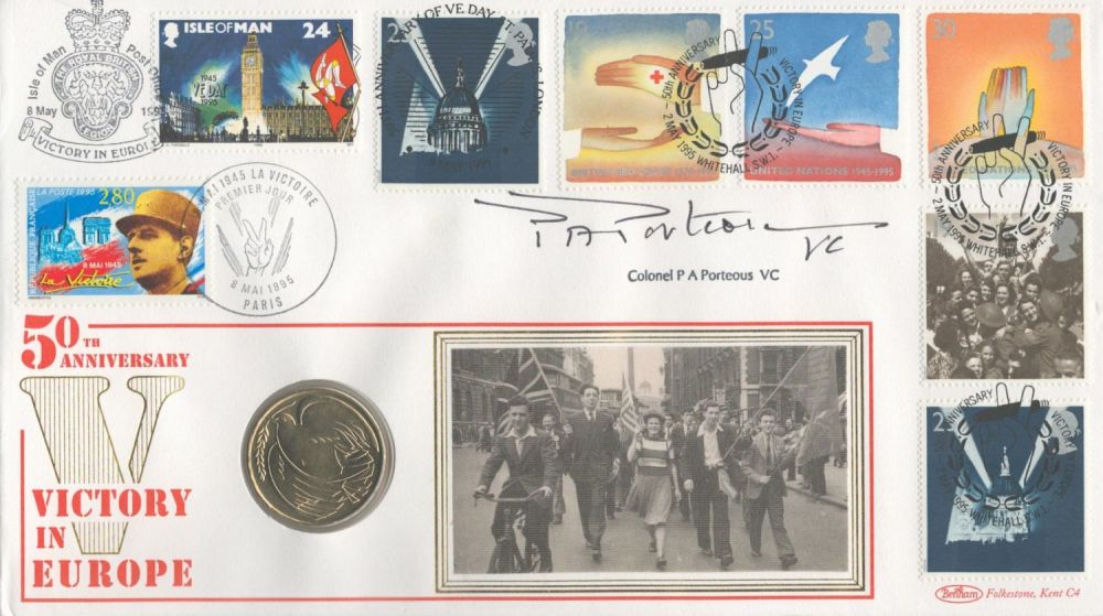 Lot 158: Colonel Patrick A Porteous signed 50th Anniversary of...