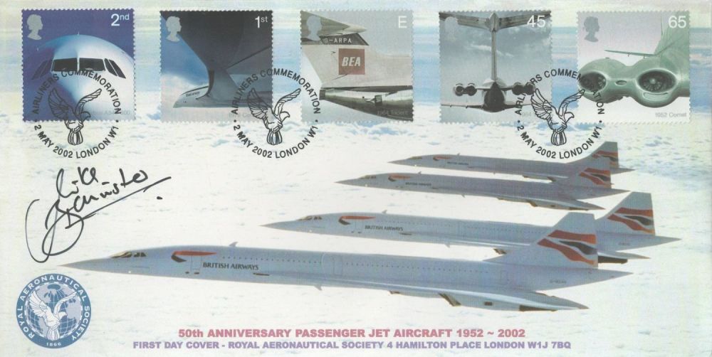 Lot 171: Mike Bannister signed 50th Anniversary Passenger Jet Aircraft...