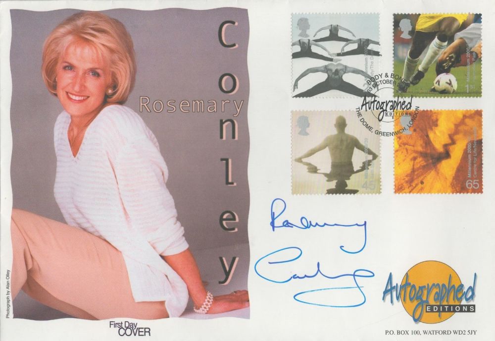 Lot 181: Rosemary Conley signed FDC. 4 Stamps and 1...