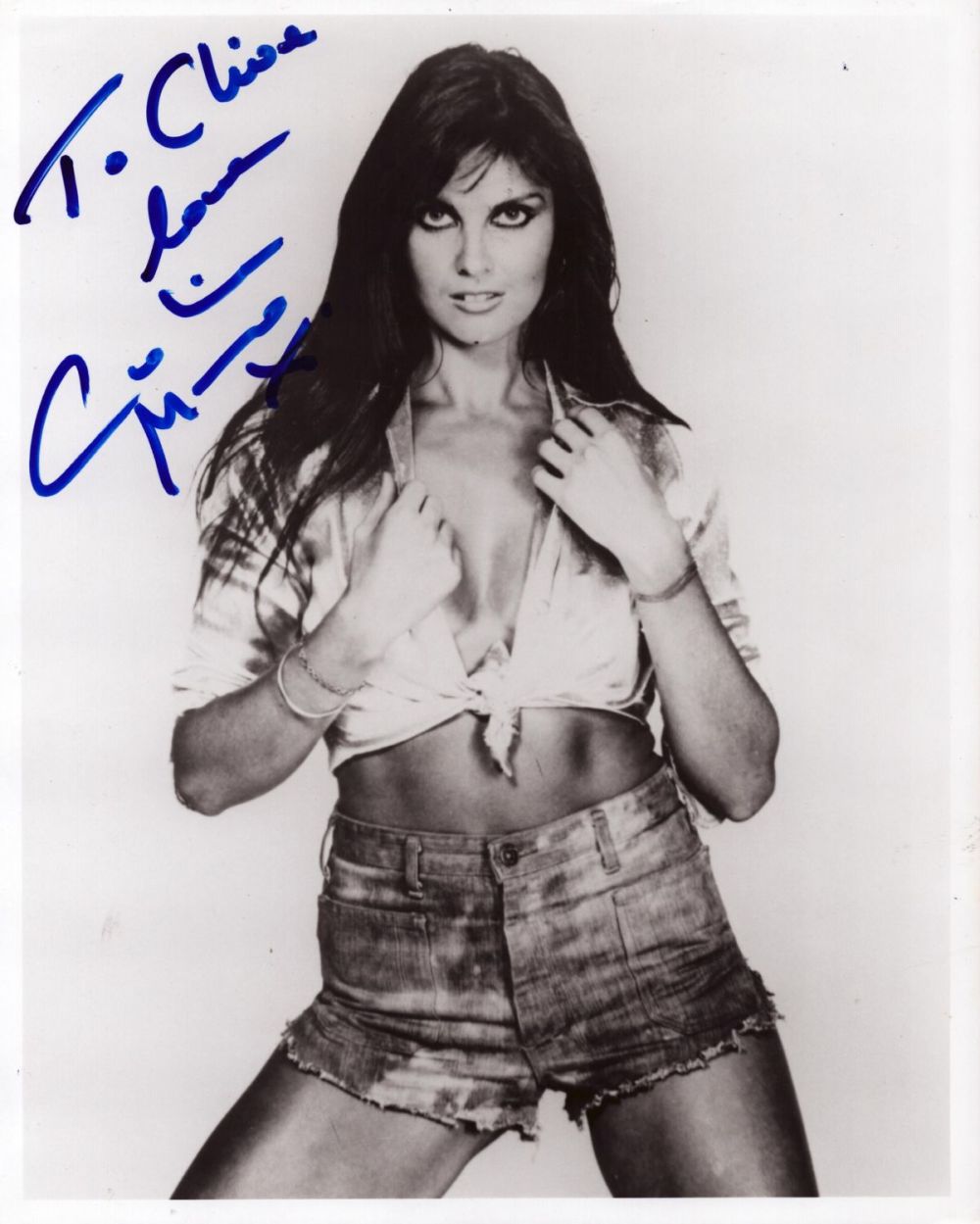 Lot 227: British Actress Caroline Munro signed 10 x 8...
