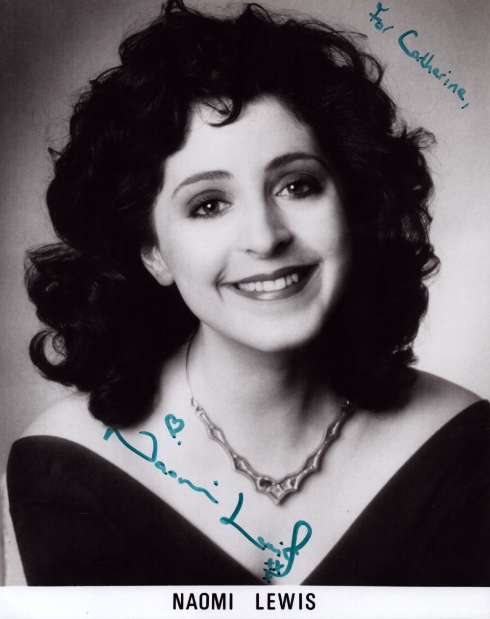Lot 232: British Actress Naomi Lewis signed 10 x 8...