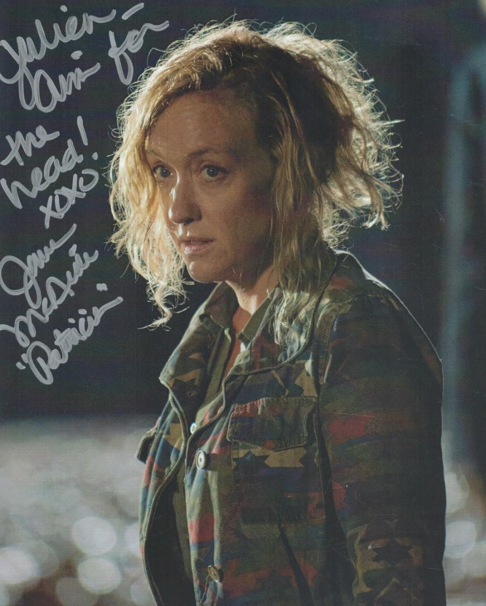 Lot 253: Jane McNeill (Walking Dead) Signed 10 x 8...