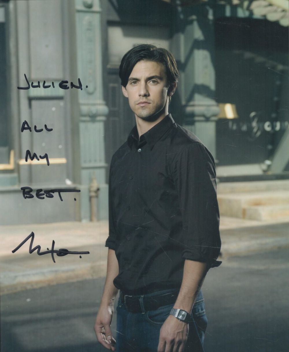Lot 256: Milo Ventimiglia (rocky balboa) signed 10 x 8...
