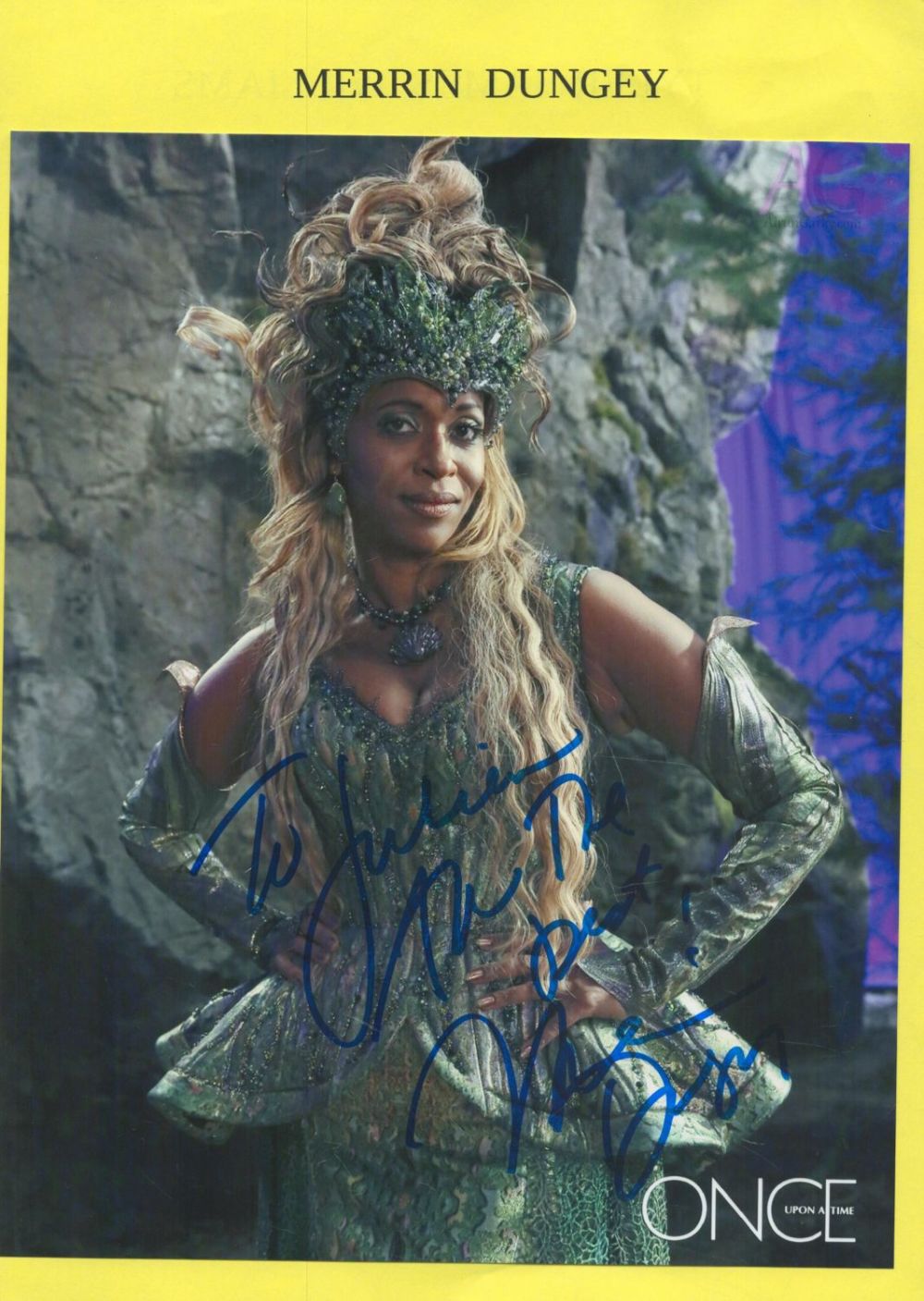 Lot 277: Merrin Dungey signed 10 x 8 inch colour...