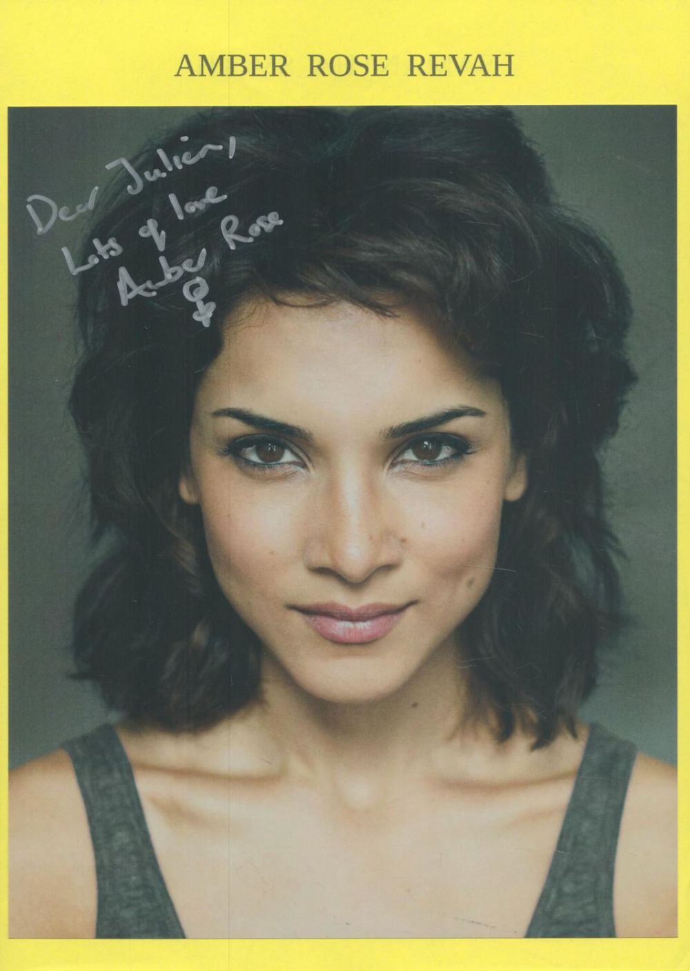 Lot 296: Amber Rose Revah signed 10 x 8 inch...