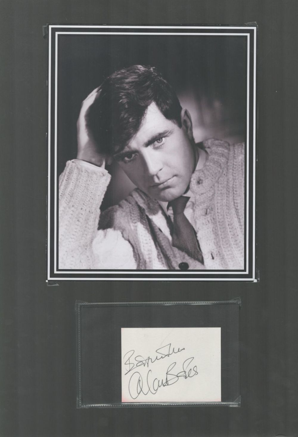 Lot 300: Alan Bates (1934-2003) Actor Signed Card With 12x17...
