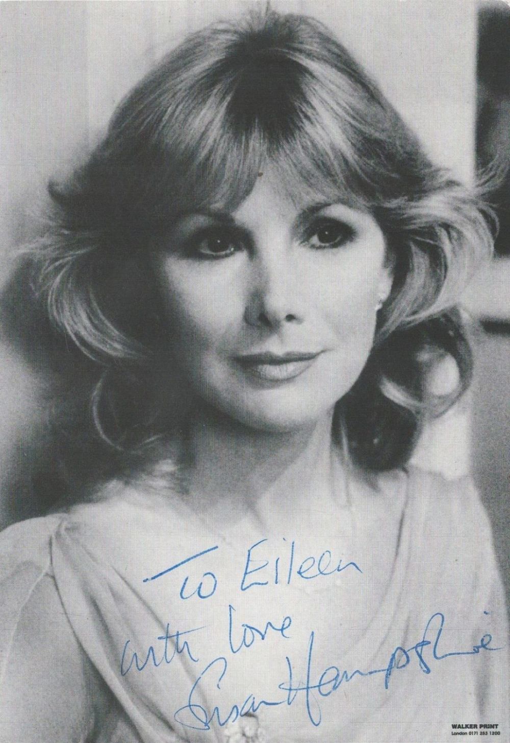 Lot 305: Susan Hampshire Actress Signed Photo. Good condition. All...